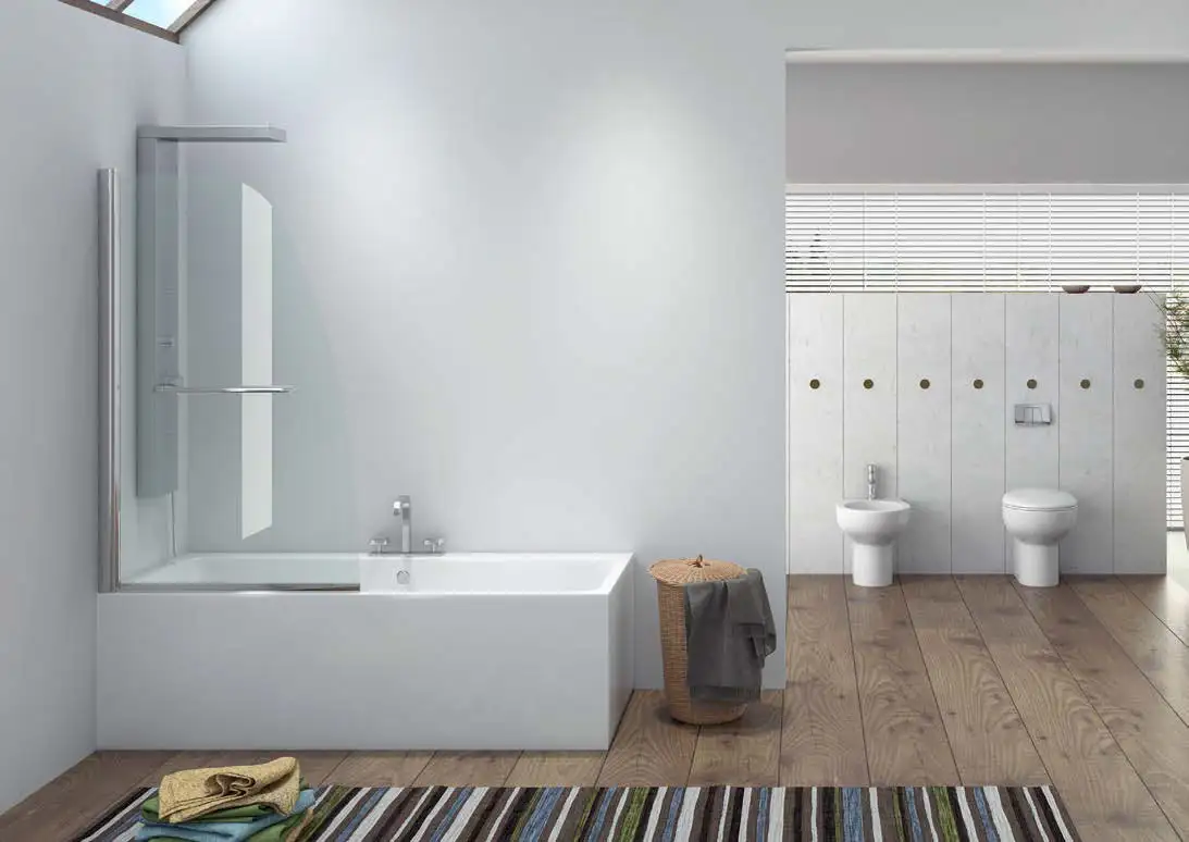 Panouri cadă cu zonă duș